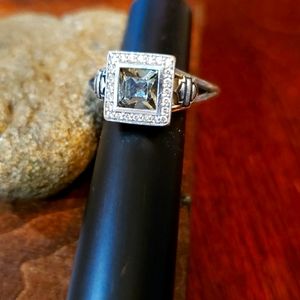 Harley Davidson Black Ice Crystal Outline Bling Ring